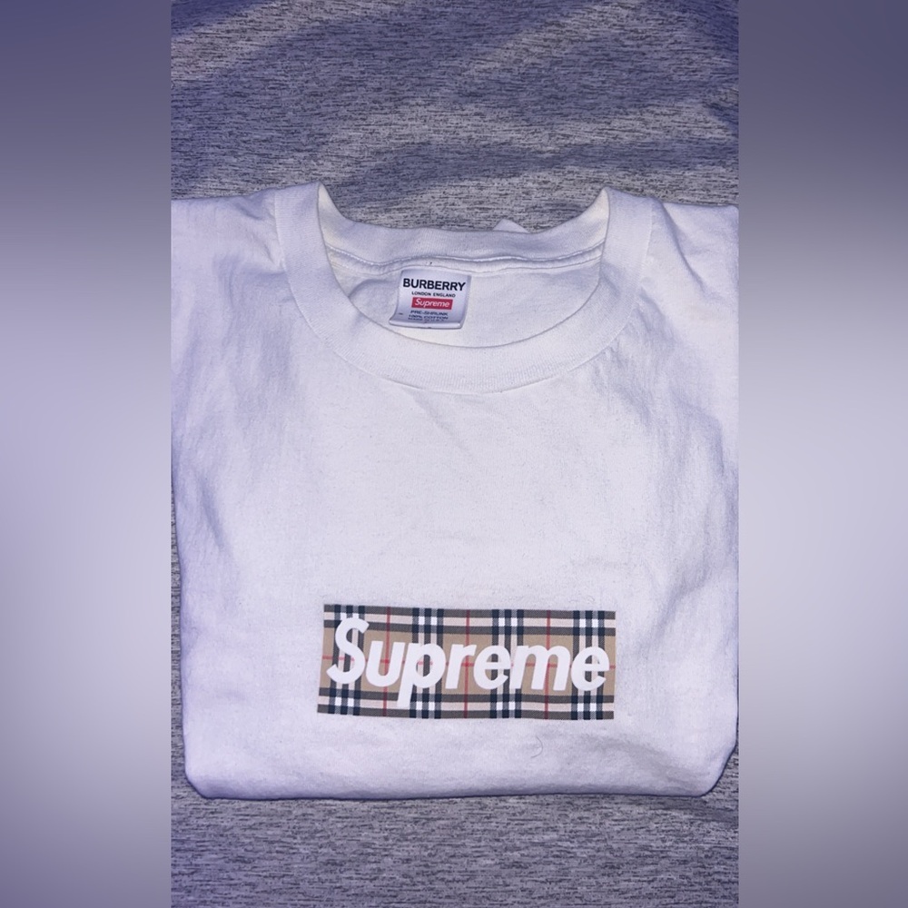 Supreme Burberry Box Logo Tee